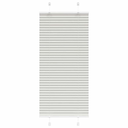 Jaluză plisată gri deschis 60x100 cm Lățime țesătură 59,4 cm