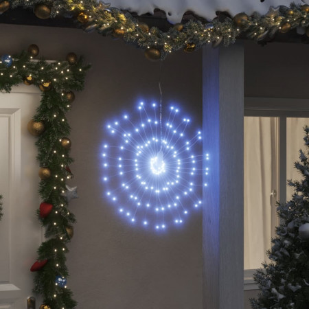 Lumină stelară de Crăciun 140 LED-uri alb rece 17 cm