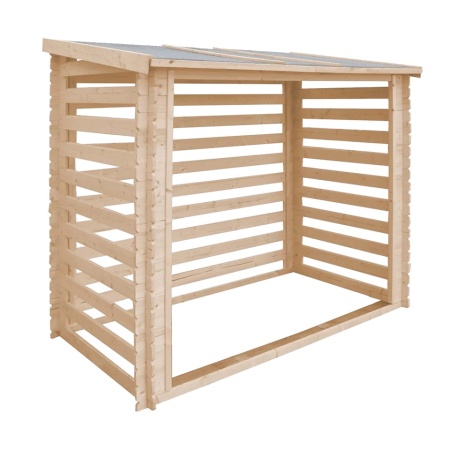 Magazin de busteni din lemn 7,6 ft x 4,8 ft x H6,5 ft / 2,55 m2 (capacitate 5 m3) TIMBELA M202