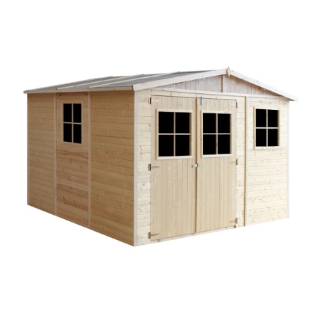 Magazin de grădină din lemn 11x10 ft/9m2 - TIMBELA M335+M335G