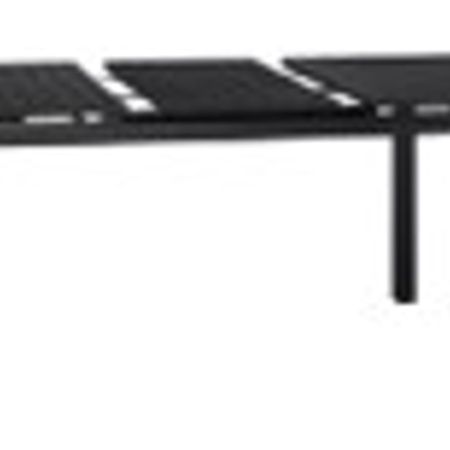Masă de grădină extensibilă anthracit (140-210)x90x73 cm din oțel