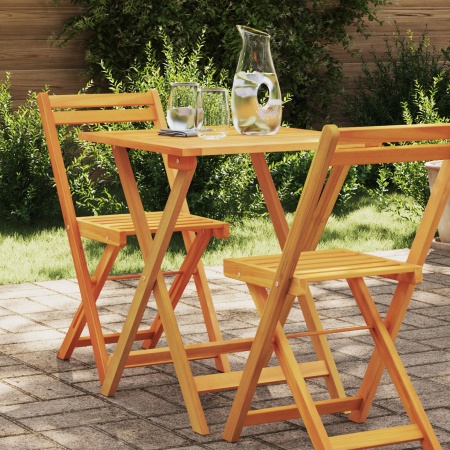 Masă de grădină pliantă Pătrată 60x60x72 cm Lemn masiv Acacia