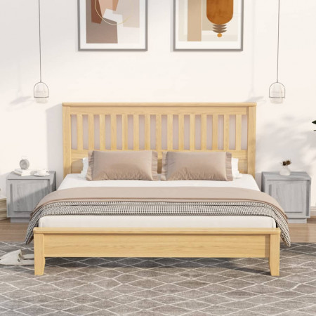 Noptiere, 2 buc., gri sonoma, 44x35x45 cm, lemn prelucrat