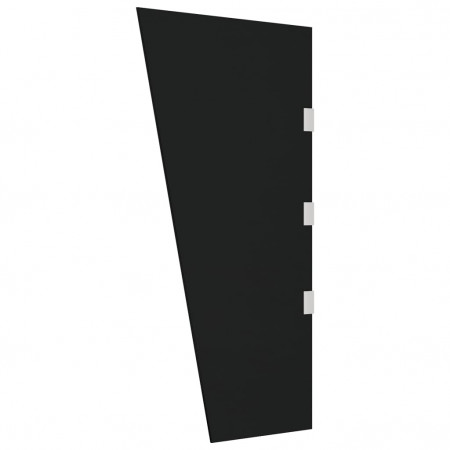 Panou lateral copertină ușă negru 50x100 cm sticlă