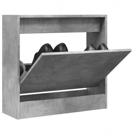 Pantofar, gri beton, 60x21x57 cm, lemn compozit