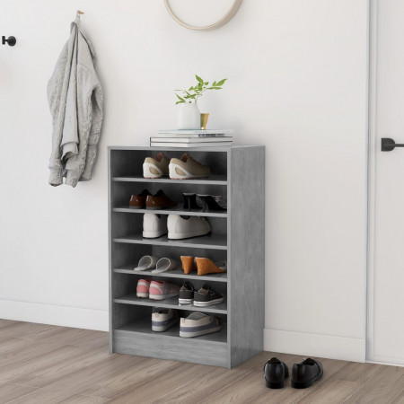 Pantofar, gri beton, 60x35x92 cm, PAL