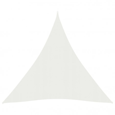 Pânză parasolar, alb, 5x6x6 m, 160 g/m², HDPE - Img 1