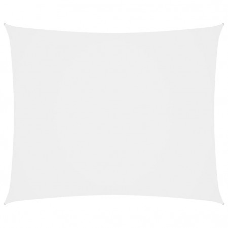 Parasolar din țesătură oxford, dreptunghiular, 4 x 6 m, alb
