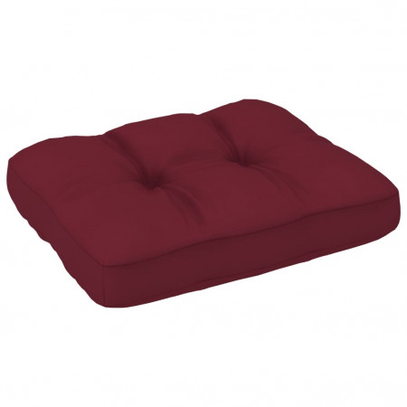 Pernă pentru canapea din paleți, roșu vin, 50 x 40 x 10 cm - Img 1