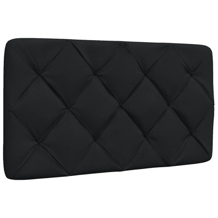 Pernă pentru tăblie de pat, negru, 90 cm, material textil