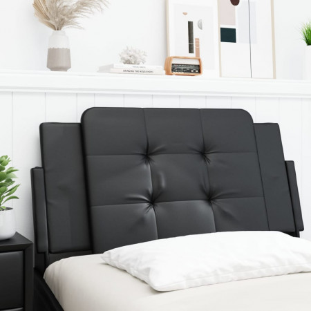 Pernă pentru tăblie pat, negru, 100 cm, piele artificială