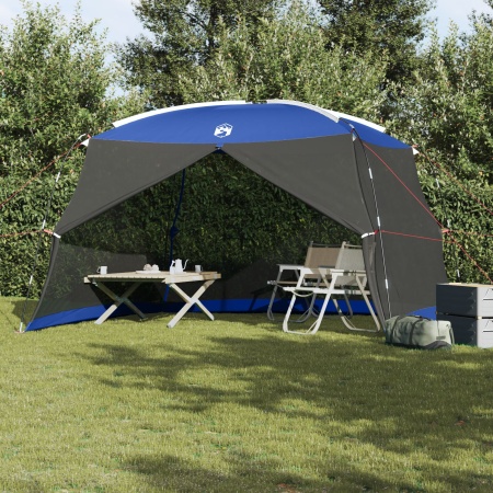 Plasă de țânțari pentru camping cu ușă Albastru 5 persoane Impermeabil