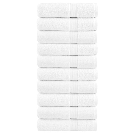 Prosoape mâini premium SOLUND 10 buc alb 50x100cm 600gsm