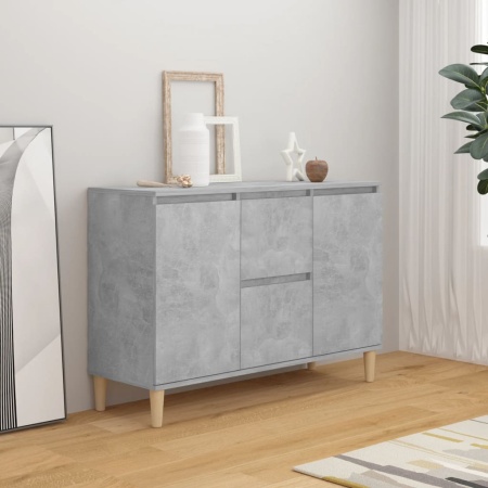 Servantă, gri beton, 101x35x70 cm, lemn prelucrat