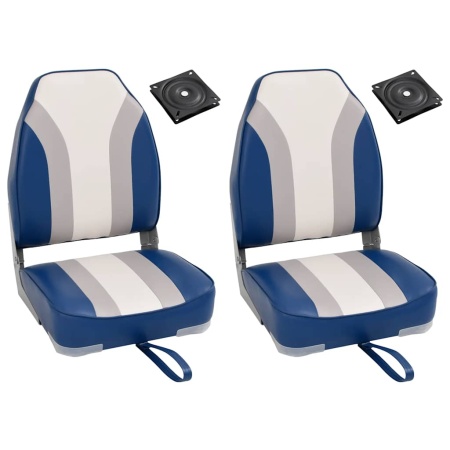 Set cu scaun pentru barcă, pliabil, 4 piese, spătar înalt