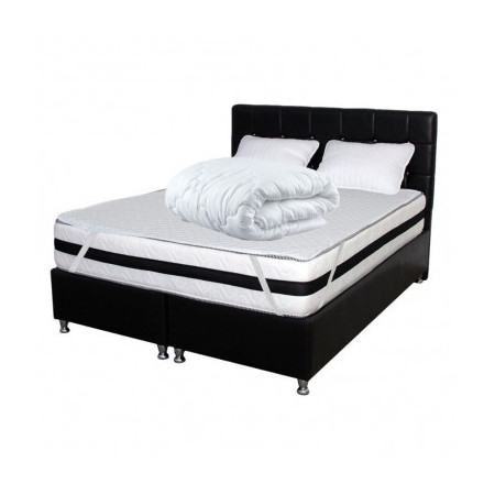 Set Saltea Memory Foam cu arcuri Azalee 140x200x25 plus 2 perne plus Husa hipoalergenica plus Pilota vara microfibra 180x200