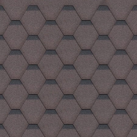 Sindrila bitum pentru acoperis Hexagonal Rock H335BROWN