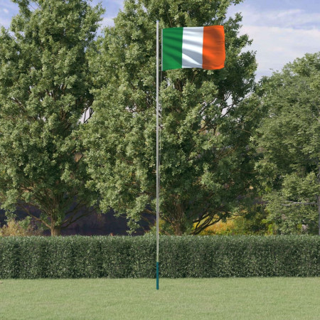 Steag Irlanda și stâlp din aluminiu, 6,23 m - Img 1