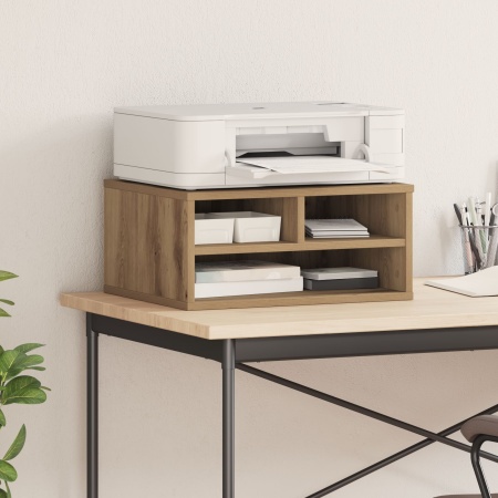 Suport pentru imprimantă Stejar Afumat 49x40x22.5 cm Lemn prelucrat