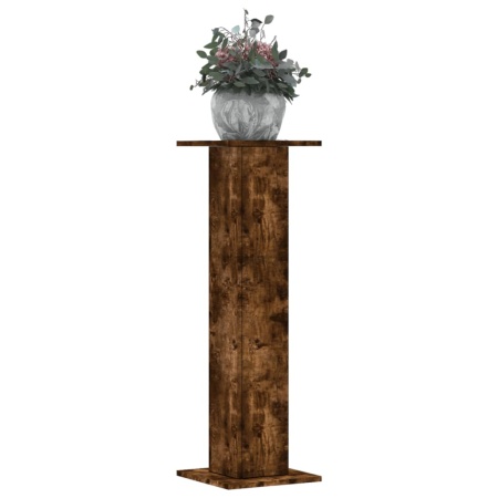Suporturi de plante 2 buc. stejar fumuriu 30x30x95 cm lemn