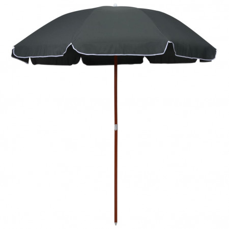 Umbrelă de soare cu stâlp din oțel, antracit, 240 cm - Img 1