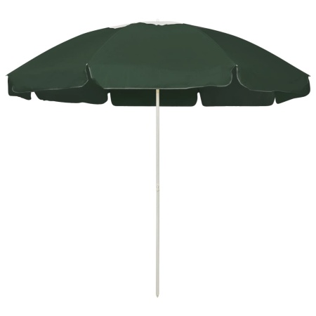 Umbrelă de soare de plajă, verde, 240 cm