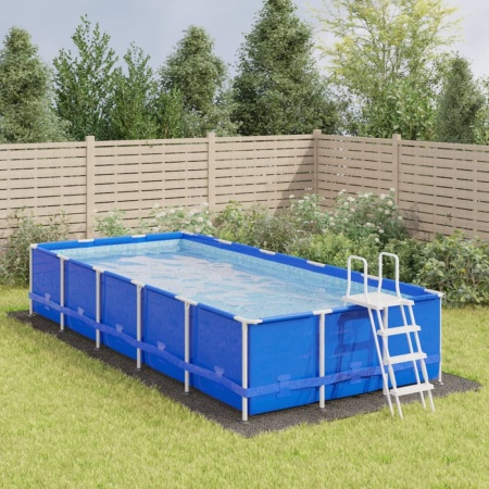 Acoperire geotextil piscină, gri deschis, 750x370 cm, poliester