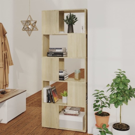 Bibliotecă/Separator cameră, stejar sonoma, 60x24x155 cm