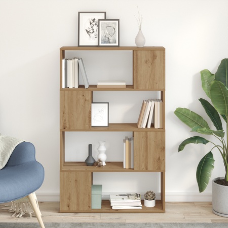 Bibliotecă Stejar artizanal Lemn prelucrat 80 x 24 x 124 cm