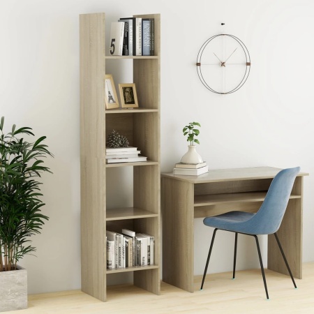 Bibliotecă, stejar Sonoma, 40x35x180 cm, lemn prelucrat