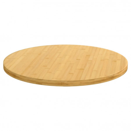 Blat de masă, Ø70x2,5 cm, bambus - Img 1