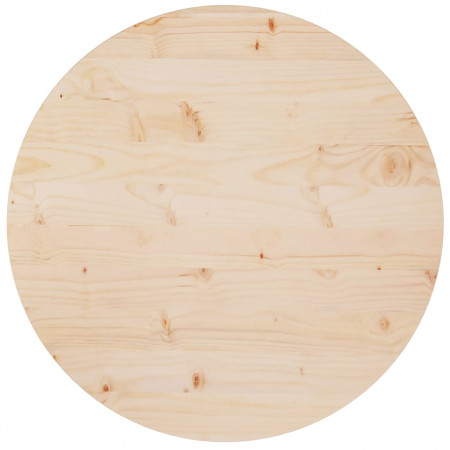 Blat de masă, Ø70x2,5 cm, lemn masiv de pin
