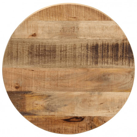Blat de masă rotund, Ø 50x2,5 cm, lemn masiv de mango brut