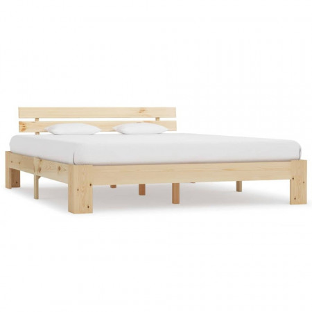 Cadru de pat, 180 x 200 cm, lemn masiv de pin - Img 1