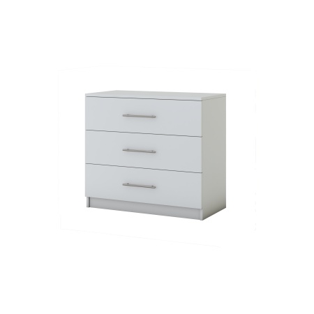 Comoda beta, alb, 90x82x42.5 cm