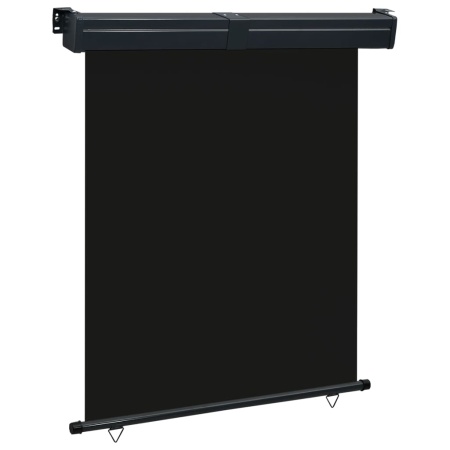 Copertină laterală de balcon, negru, 145x250 cm