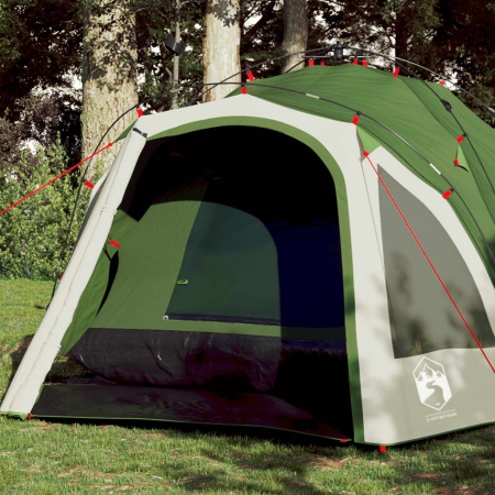 Cort de camping cupolă 3 persoane, setare rapidă, verde - Img 1