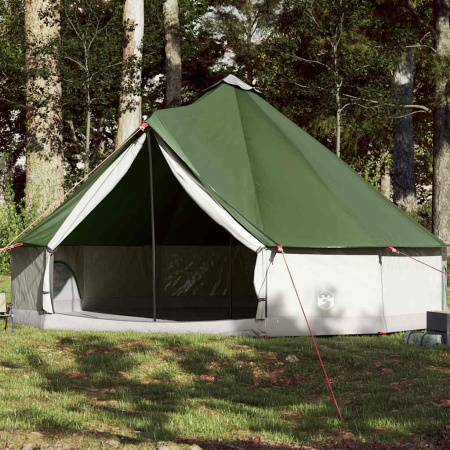 Cort de familie Tipi pentru 12 persoane, verde, impermeabil