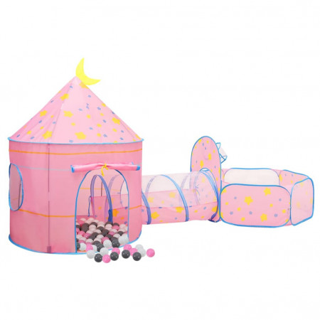 Cort de joacă pentru copii cu 250 bile, roz, 301x120x128 cm - Img 1