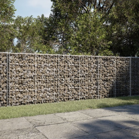 Coș gabion cu capac, 300x100x100 cm, fier galvanizat