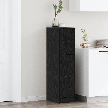 Dulap apotecă Stejar negru 30x41x118 cm Lemn prelucrat