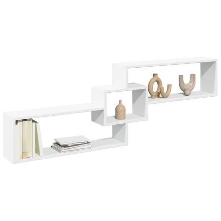 Dulap de perete, alb, 158x18x53 cm, lemn prelucrat