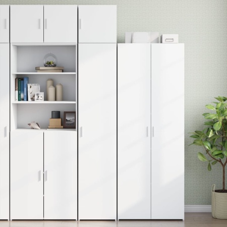 Dulap depozitare slim alb 40x42,5x225 cm lemn prelucrat