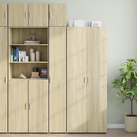 Dulap depozitare slim stejar sonoma 30x42,5x225cm lemn compozit