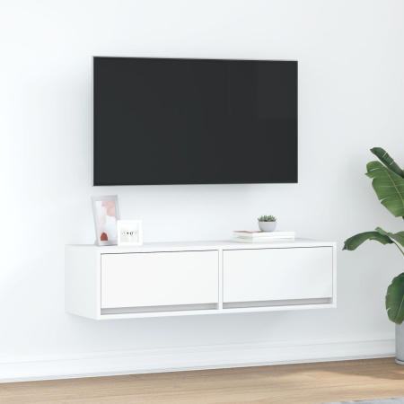 Dulap TV Alb 100x31x25,5 cm Lemn prelucrat