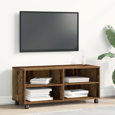 Dulap TV, lemn vechi, 90x35x35 cm, lemn prelucrat