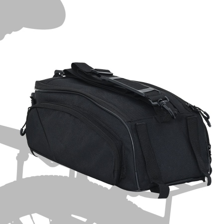 Geanta de bicicletă pentru suport bagaje 12 L Negru 38x21x16 cm