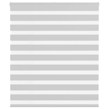 Jaluzea tip zebra gri deschis lățime țesătură 120,9cm poliester