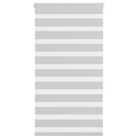 Jaluzea tip zebra gri deschis lățime țesătură 65,9 cm poliester