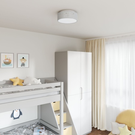 Lămpi de tavan cu abajur stelar Gri Ø 30 cm Fabric E27
